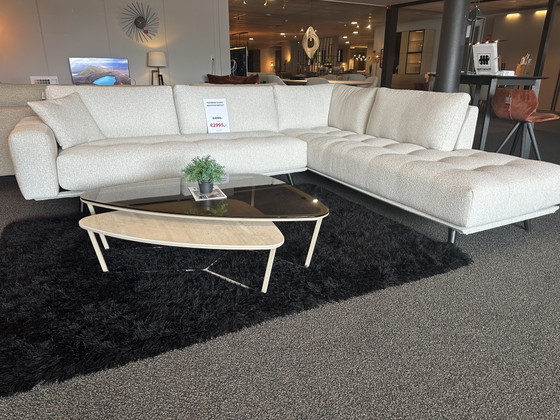 Image 1 of PassePartout Gianni Corner Sofa white fabric