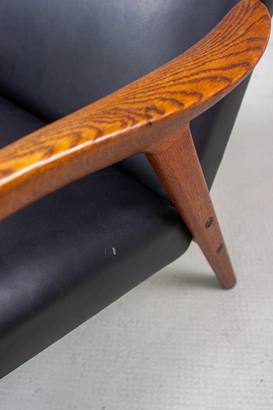 Image 1 of Fauteuil vintage Yngve Ekström, style Easy Chair, en chêne, milieu du siècle, années 60