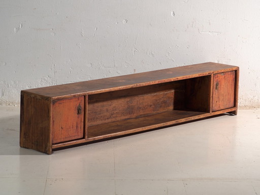 Antieke lage kast van iepenhout – China, circa 1900