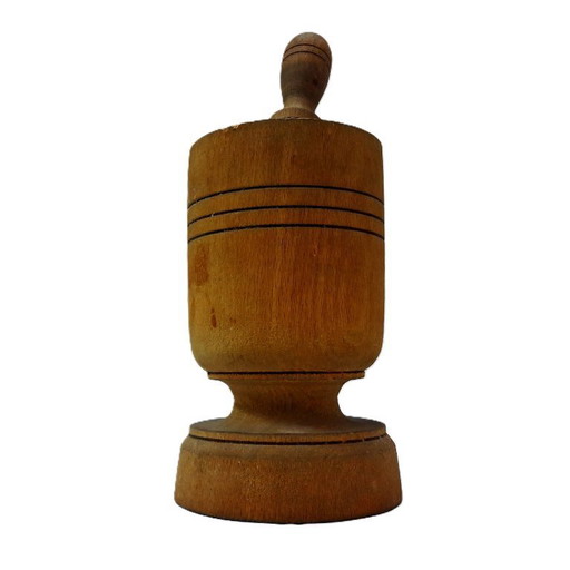 Mortier et pilon en bois vintage