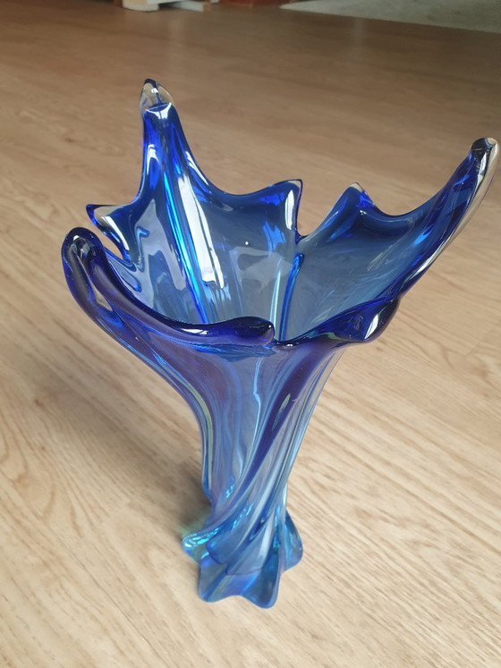 Image 1 of Murano vase blue