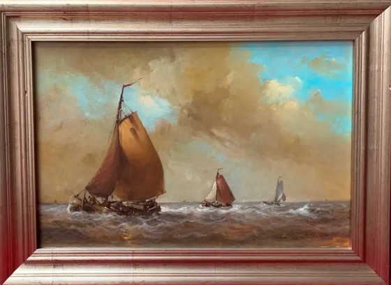 Table "Seascape". – Paintings & Drawings, Canvas (photo 3 of 5)
