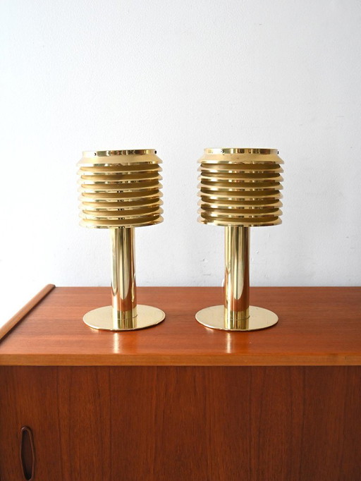 Paire de lampes de table en laiton modèle B142 de Hans-Agne Jakobsson