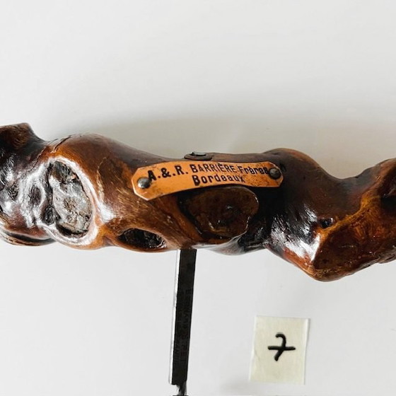 Image 1 of Tire-bouchon vintage français Bernard Siret, 7 racines en bois de vigne, années 1930