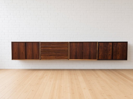 Poul Cadovius Floating Wall Mounted Rosewood Sideboard by CADO, 1960s. – dressoirs (photo 2 of 13)