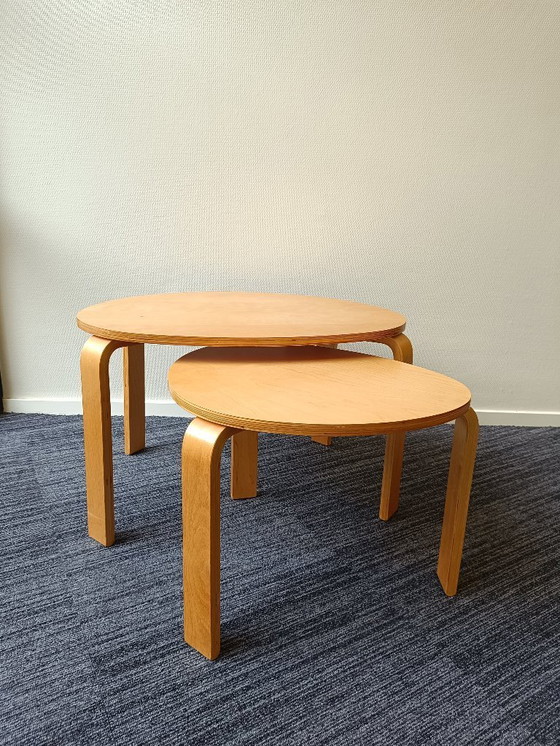 Image 1 of Tables basses/d'appoint vintage Ikea Svalsta - Style Alvar Aalto - Suède - 1999
