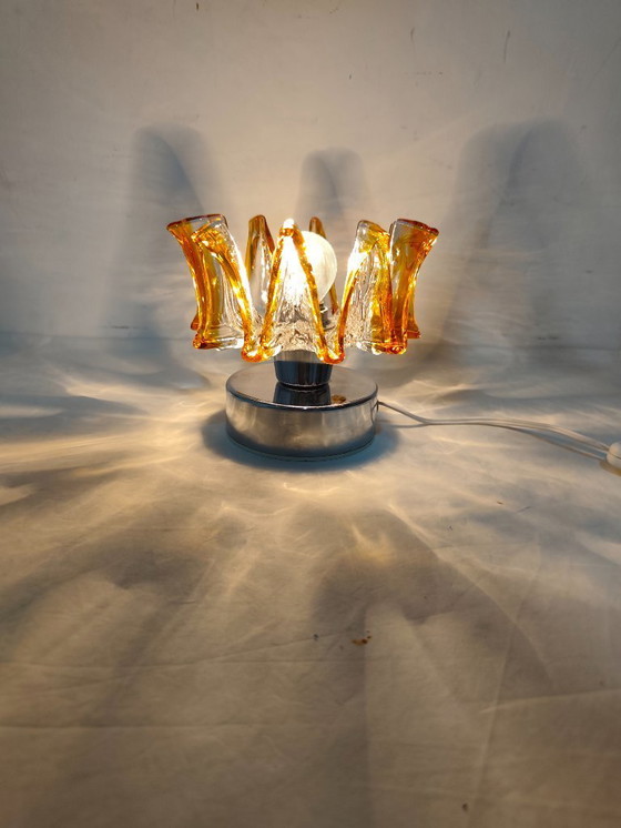 Image 1 of Glass table lamp. Italy, 1970s.