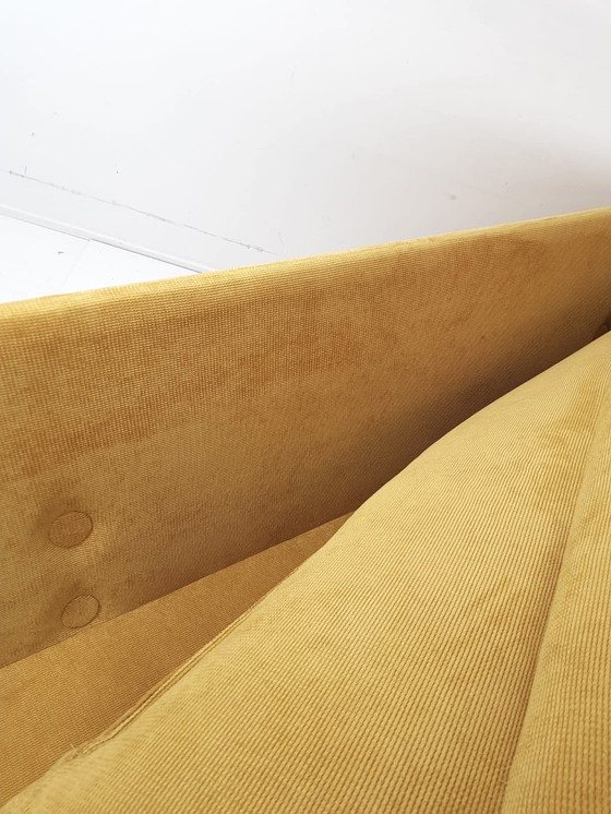 Image 1 of Vintage Artifort Kho Liang Le three-seater sofa, newly upholstered in yellow