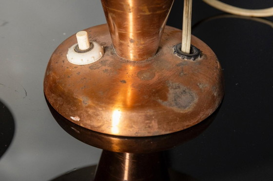 Image 1 of Table Lamps, Mid Century Copper Mushroom Shape, Vladimír Havel Kovona, 1960s, Czechoslovakia - Pair of 2