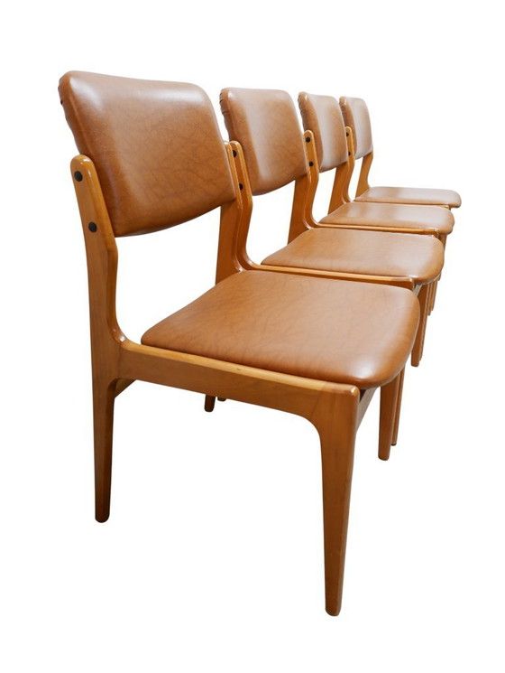Image 1 of Set of 4 Danish vintage chairs