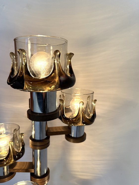 Image 1 of Lampada da terra vintage, Oberglas Austria anni '80