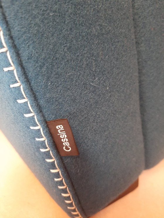 Image 1 of CASSINA 637 UTRECHT fauteuil (NIEUW, NOOIT GEBRUIKT) in 13L OTHANIO WOL met natuurlijke draadstiksels en paardenpunt