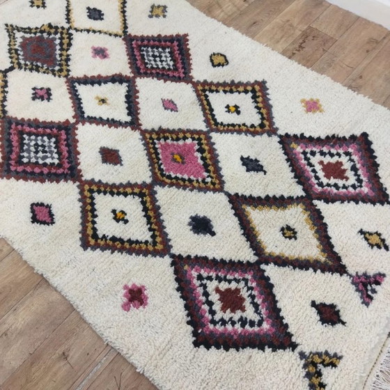 Image 1 of Azilal Berber Unic Rug Wool – Handwoven in Morocco (240 × 145 cm)