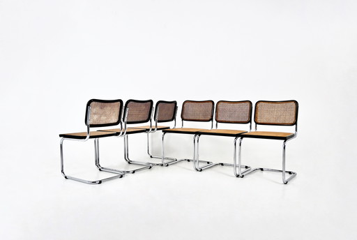 Chaises de salle à manger Style B32 par Marcel Breuer, ensemble de 6