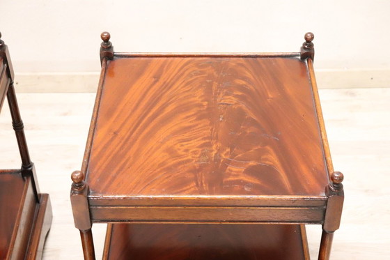 Image 1 of Wooden Nightstands, Italy 1980s Set of 2