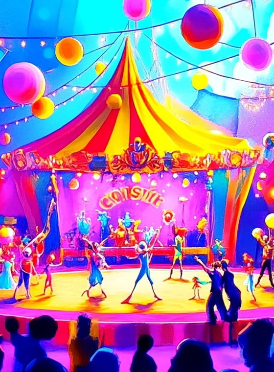 Image 1 of Maria Rosario ARROYO - El encanto Circense XXL - Artist canvas