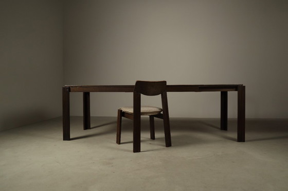 Image 1 of Extendable Oak Dining Table by AZS Meubelen, Netherlands, 1970s