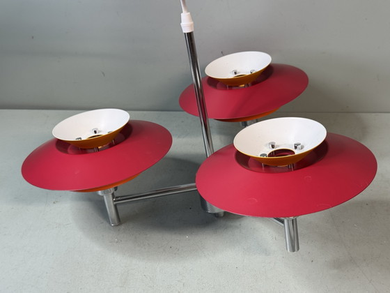 Kleurrijke Deense Design Hanglamp - Vintage Scandinavisch – Hanglampen, Metal (photo 13 of 15)