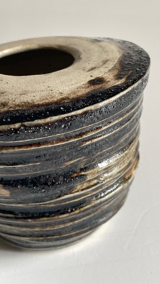 Image 1 of Vintage brutalistische handgemaakte vaas