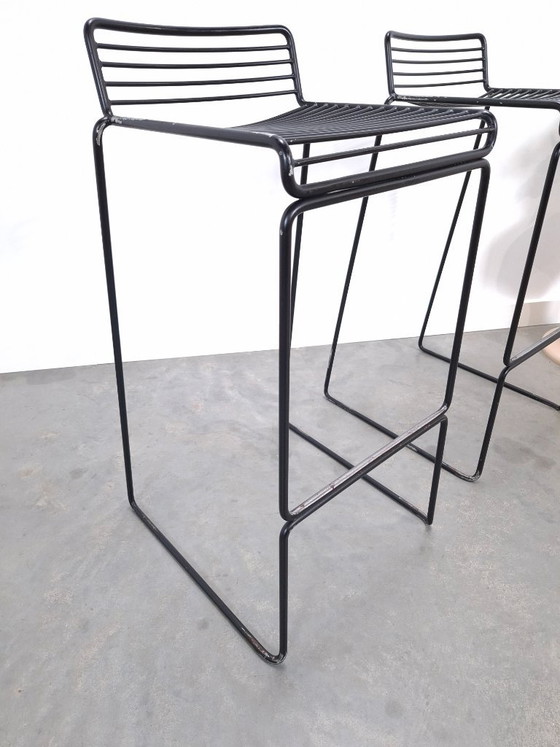 Set of 2 Black HAY Barstools, Hee Welling – Metal (photo 6 of 12)