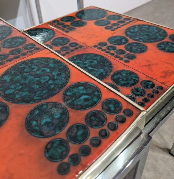 Image 1 of Three space-age nesting tables