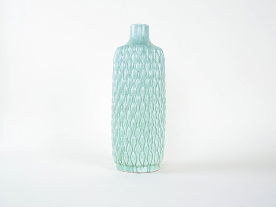 Image 1 of Vase en céramique vert menthe, design italien, années 1960, fabriqué en Italie