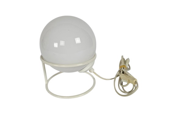 Image 1 of Woja - Lampe de table globe - style Space Age - métal et verre - années 70