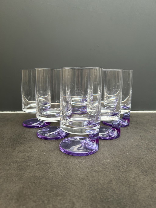 Set de 6 verres Joe Colombo pour Arnolfo di Cambio 14cm