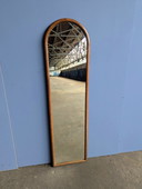 Miroir d'entrée vintage en bois / miroir sur pied