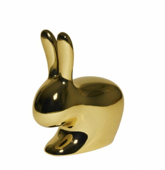 Image 1 of Qeeboo Rabbit Chair – Gold – Design by Stefano Giovannoni 