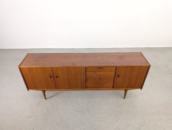 Image 1 of Original midcentury sideboard teak danish design vintage chest of drawers