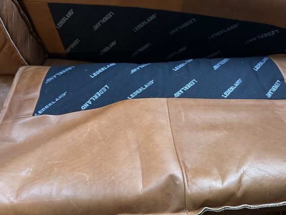 Image 1 of Wunderschönes, robustes cognacfarbenes 3-4-Sitzer-Ledersofa