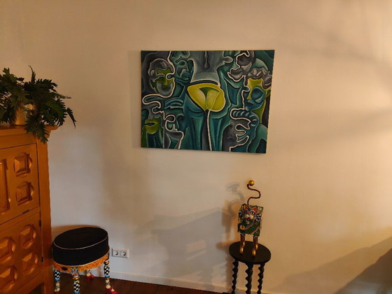 Cheerful and colorful oil painting – Art, Canvas (photo 5 of 5)