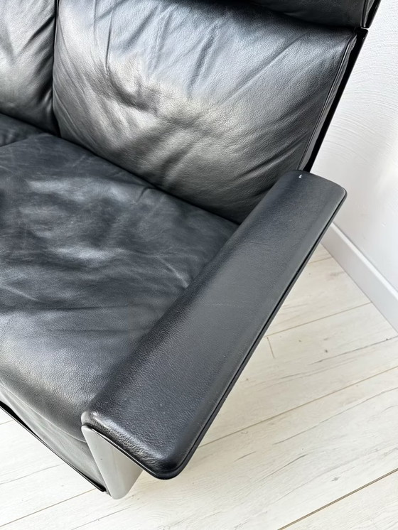 Image 1 of Divano a 2 posti in pelle vintage 620 di Dieter Rams per Vitsoe anni '70