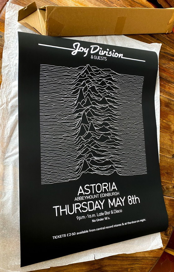 Image 1 of Joy Division concert poster at the Astoria - 70 × 100 cm