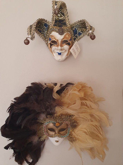 Twee Maschera Del Galeone Maskertjes