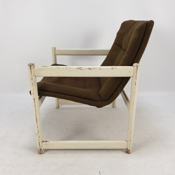 Image 1 of Paar vintage fauteuils in bruine stof voor Artifort, 1960