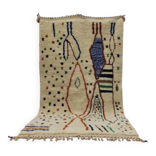 Moroccan rug in pure wool 2.5 x 1.5 m