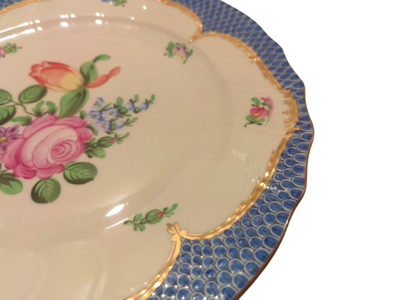 Image 1 of Rari piatti da portata Herend Blue Fishscale (VHB) - Coppia di 2