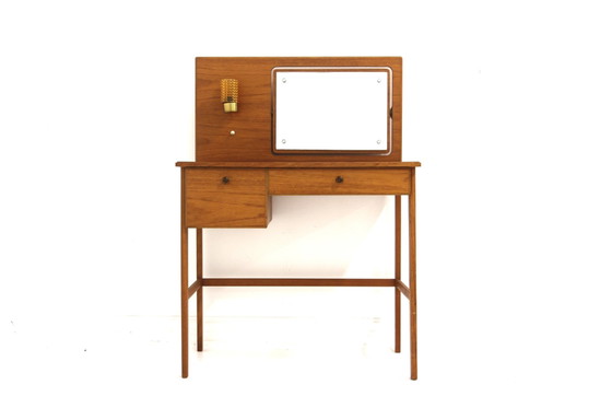 Toletta Scandinava in Teak, Svezia, 1960, Tolette, Vetro, Scandinavian (foto 2 di 5)