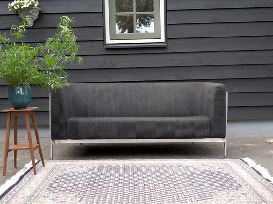Image 1 of Harvink Mr Blues Design canapé | 2,5 places | velours côtelé noir