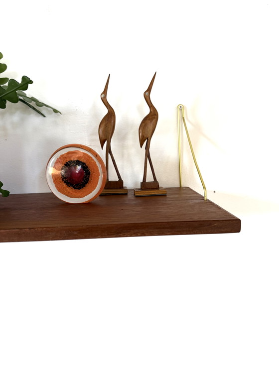 Image 1 of Étagère murale vintage en teck des années 60