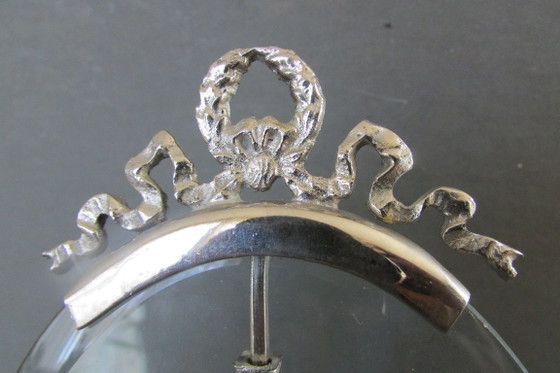 Oval Photo frame Antique (Louis XVI style), Glass, Metal, Silver, Klassiek (photo 7 of 8)