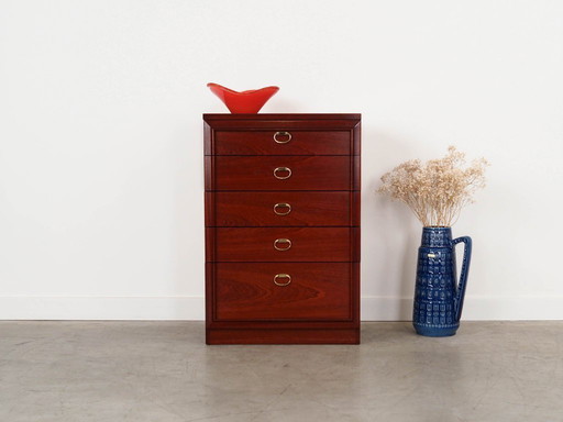 Mahogany chest of drawers, Danish design, 1980s, production: Denmark