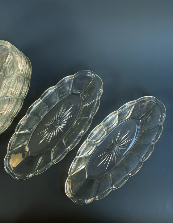 Image 1 of Servizio Brockwitz “Chicago” – Set di 10 ciotole ovali per cetrioli (Art Déco, 1936)