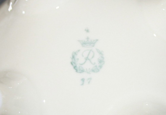 Image 1 of Vintage Ancienne VEB Reichenbach Porcelaine Bonbonnière Boîte à couvercle - RDA