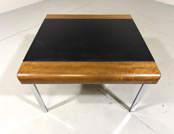 Image 1 of Table d'appoint en cuir Hans Eichenberger, table basse, Girsberger, Suisse