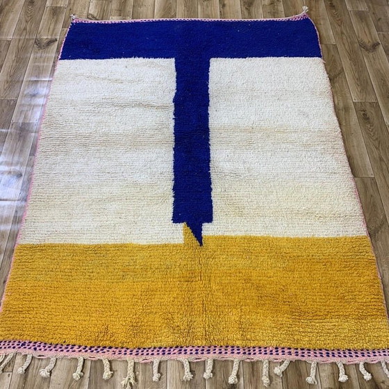 Image 1 of Handmade Moroccan Beni Ourain rug from Atlas, 2/3 m