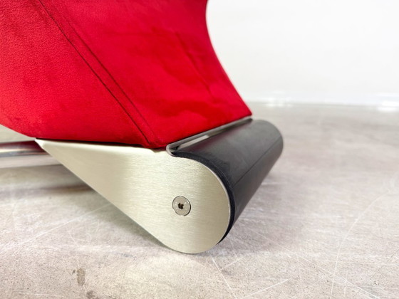 Image 1 of 2x Fauteuil Original Fora Form Loop Johan Verde en velours rouge