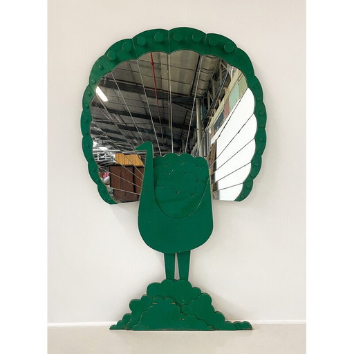 Vintage “Pavone” mirror by Sirio Alessandri for Pallucco, 1970